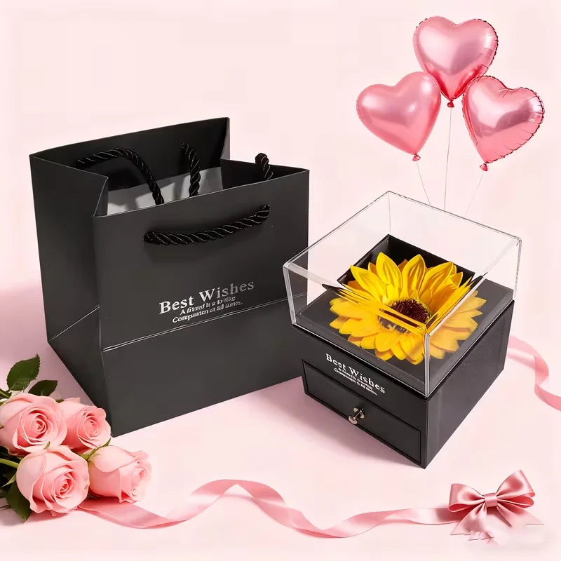 Sunflower Valentines Gift Box